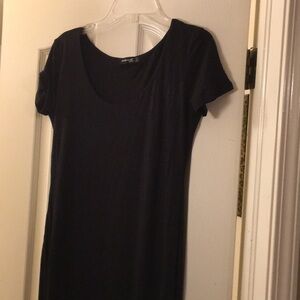 Popular Basics Jersey stretchy large black dress L